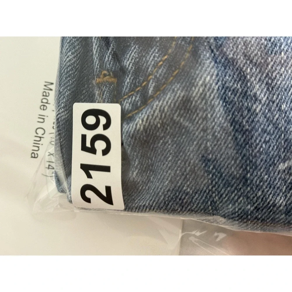 Levis 560 Jeans Mens 38x30 Blue Light Comfort Fit Relaxed Tapered Distressed Y2K